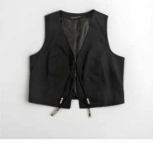 Emerson Lang Black Woman’s Vest Size M Young Contemporary